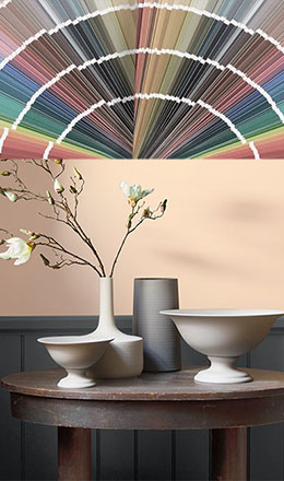 Color Rainbow Above Table